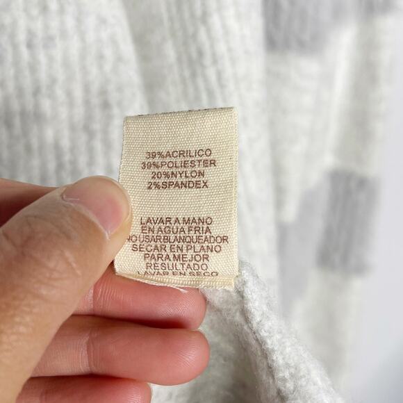 New Hem & Thread Large L Gray Striped Sleeve Open Front Cardigan Sweater Cozy - Picture 12 of 13